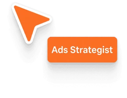 Orange triangular pointer next to the text "Mitchell" in bold, white font on an orange background.