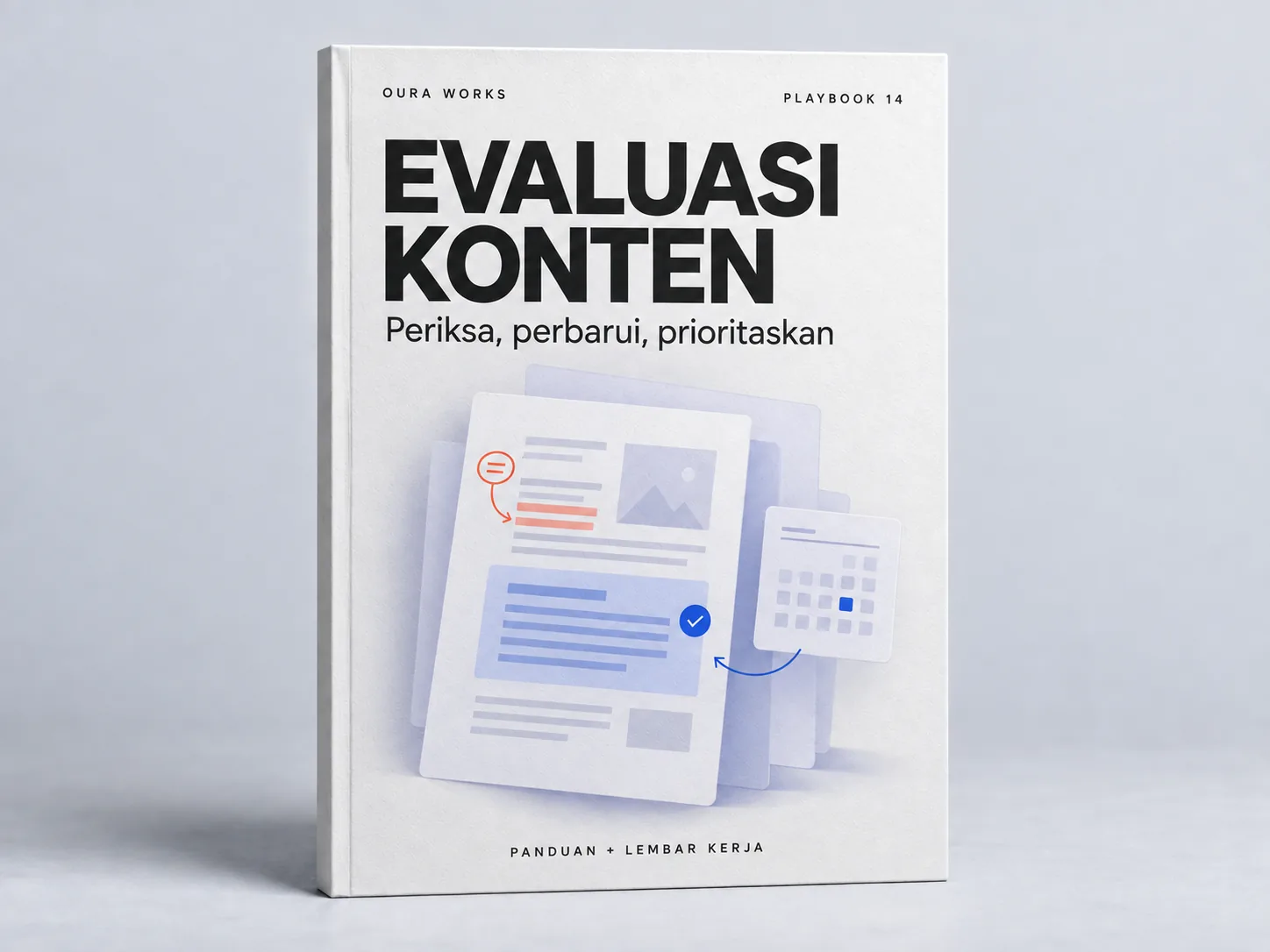 Sampul buku Playbook Oura Works: Evaluasi dan pembaruan konten