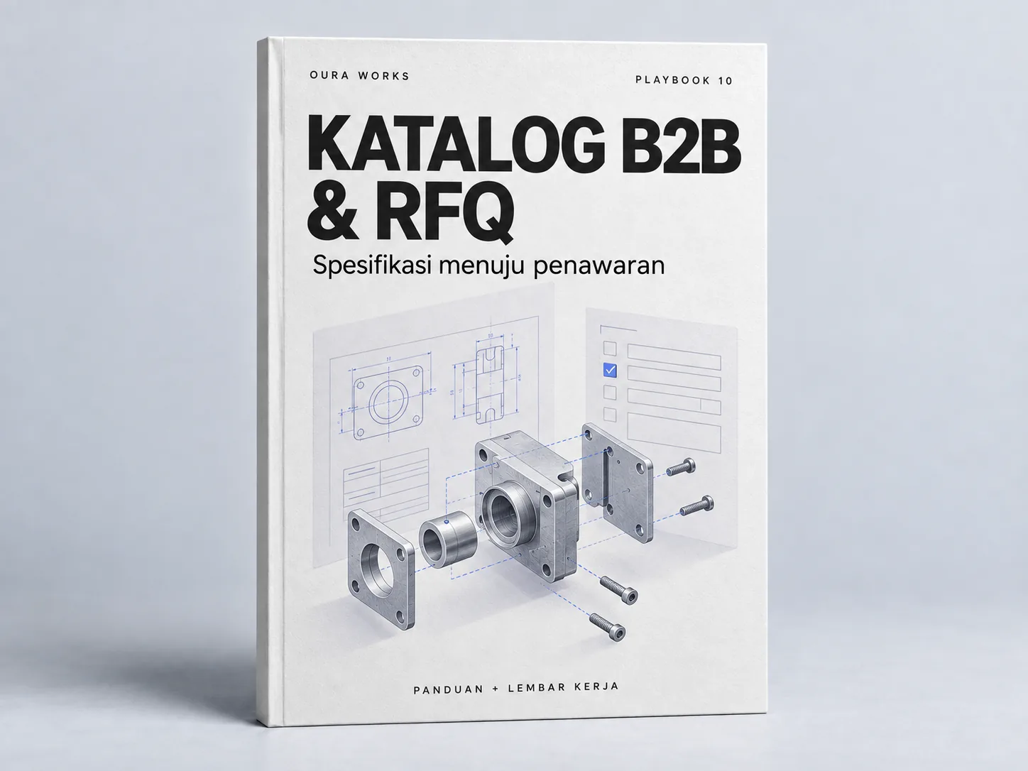 Sampul buku Playbook Oura Works: Katalog B2B dan formulir permintaan penawaran