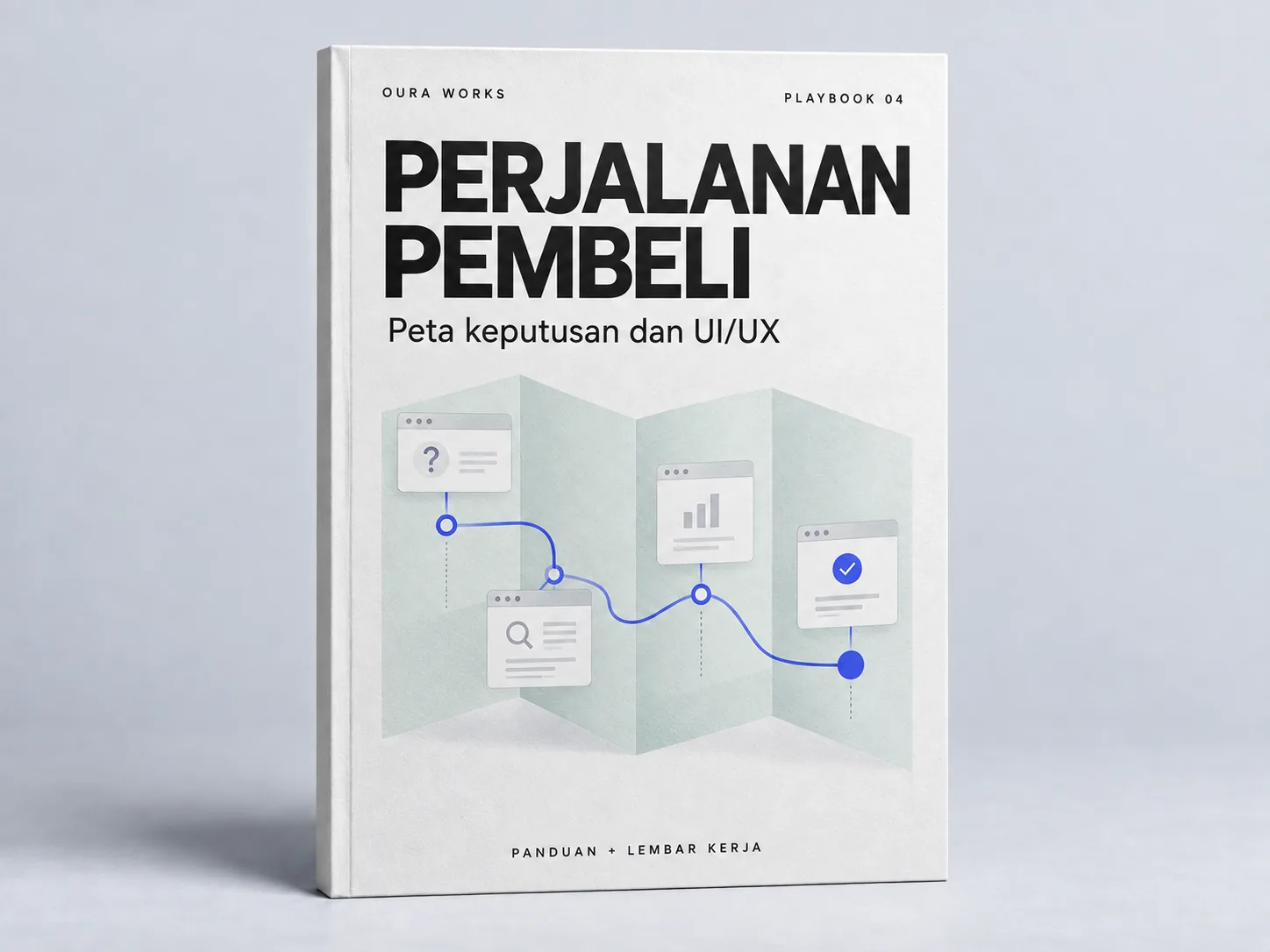 Sampul buku Playbook Oura Works: Memetakan perjalanan pembeli dan UI/UX