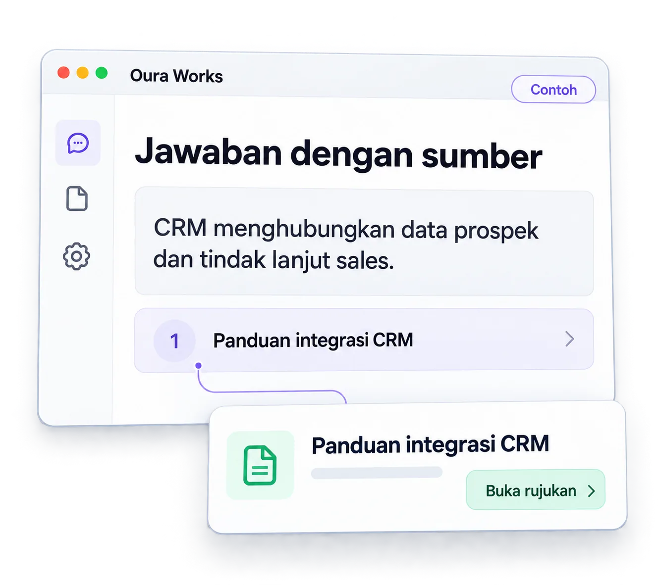 Jawaban → referensi → halaman sumber
