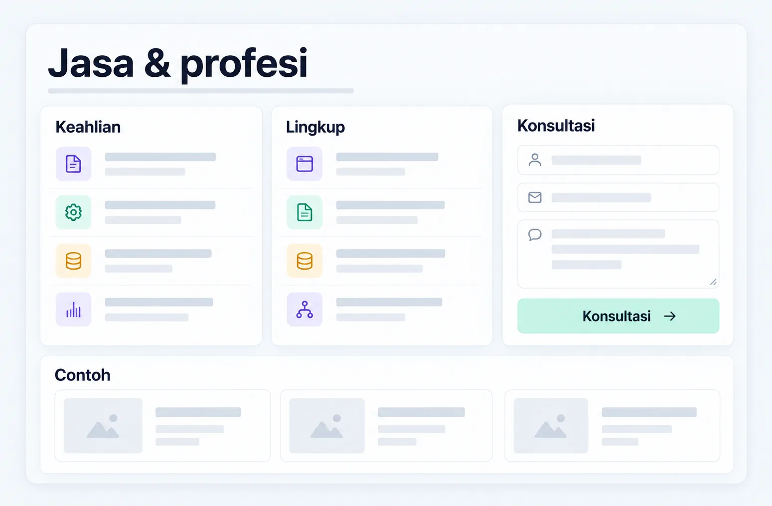 Ilustrasi services untuk solusi terkait.