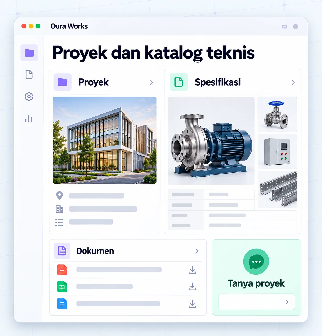 Project illustrations and technical catalogs — Projects — Specifications — Documents — Ask projects.