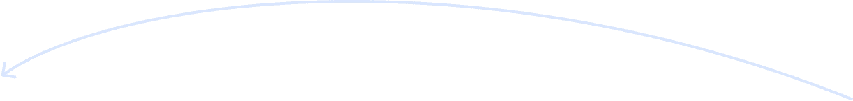 A curved arrow pointing left in a simple black outline on a solid background.